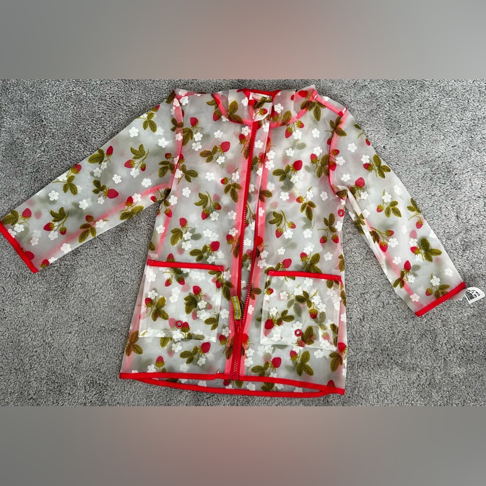 Cat & Jack
Toddler Strawberry Printed Unlined Rain Coat - Cat & Jack Red 3T